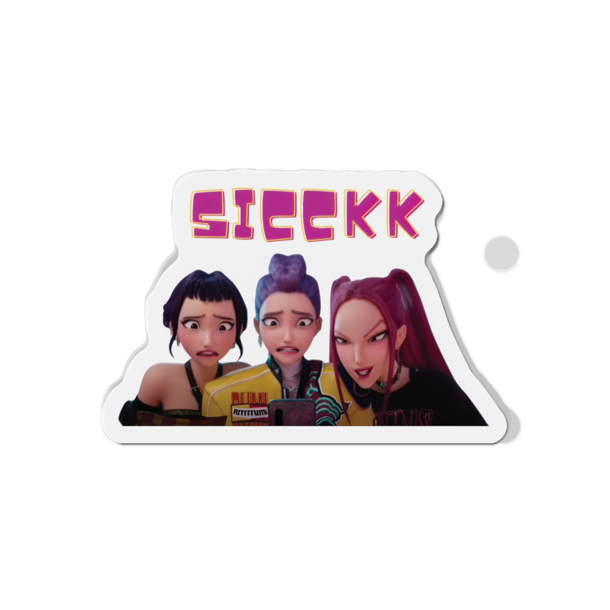 Kpop Demon Hunters Huntrix Rumi Mira Zoey Sick Magnet