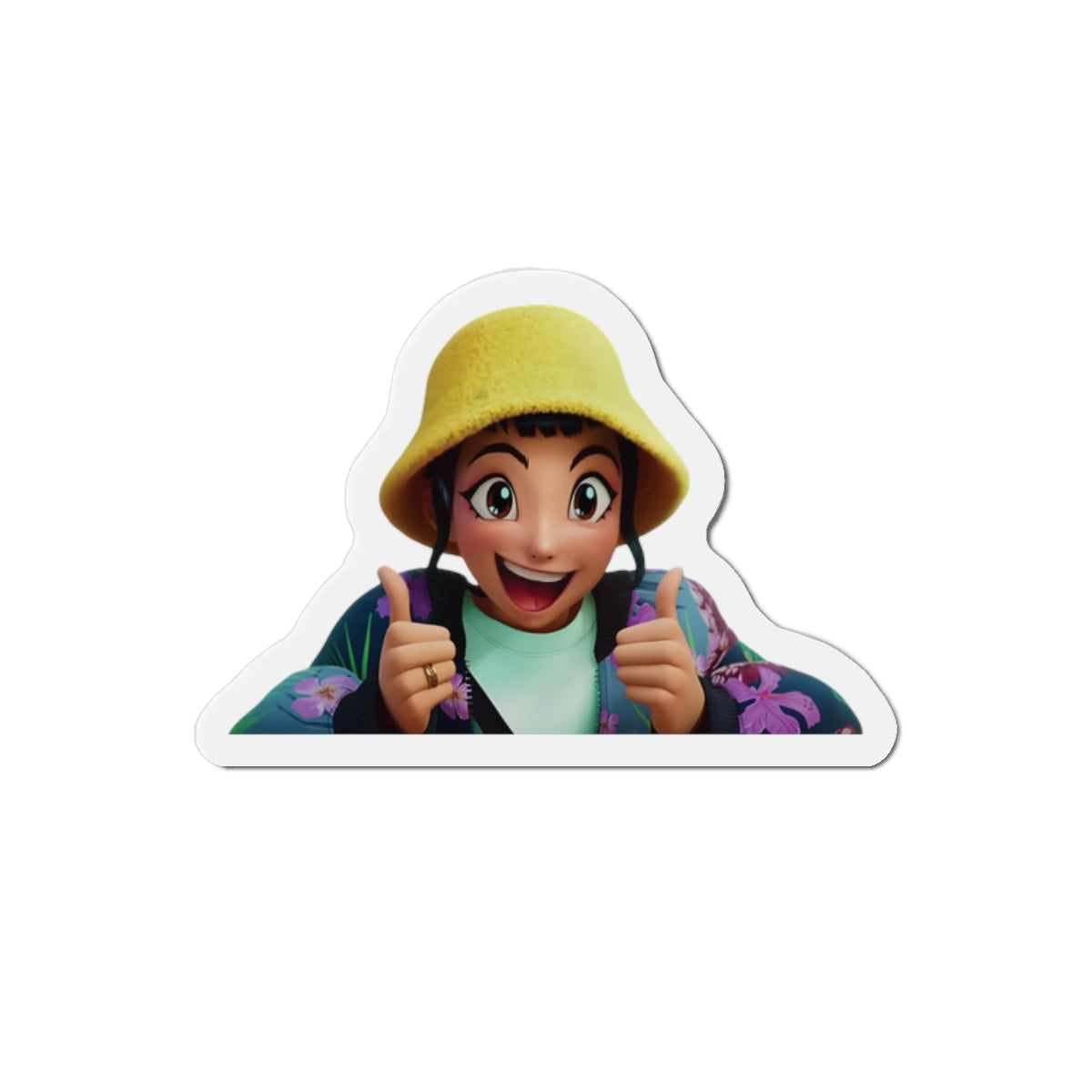 Kpop Demon Hunters Huntrix Zoey Thumbs Up Magnet