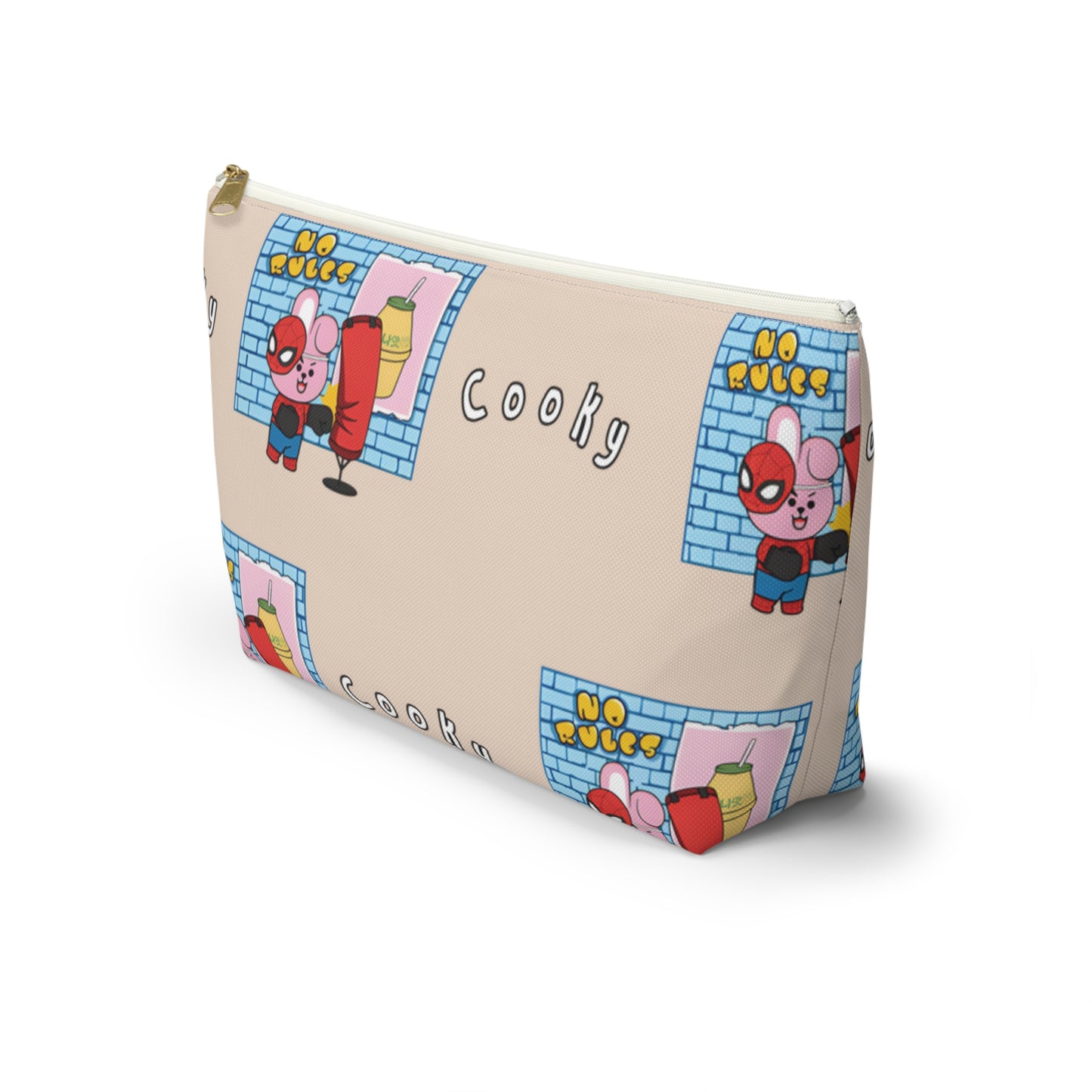 BT21 Cooky Beige Pattern Travel Bag