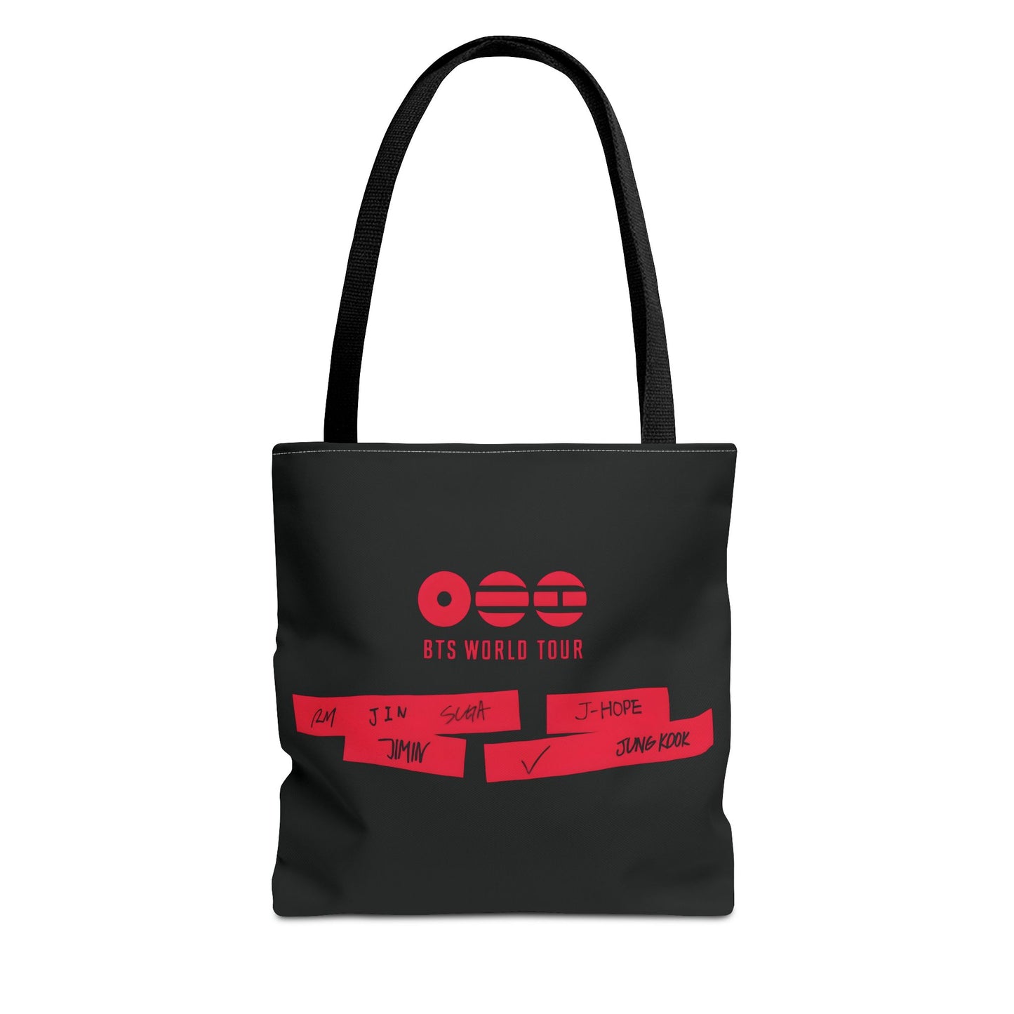 BTS Arirang 2026 World Tour Logo Design 2 Black Tote Bag