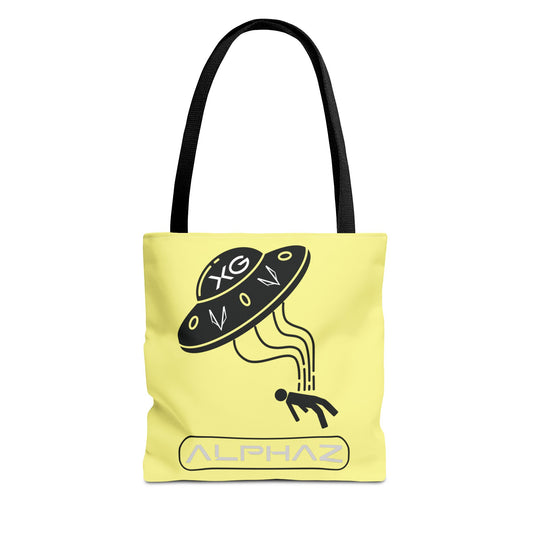 Yellow Chisa XG Spaceship Tote Bag Design 4