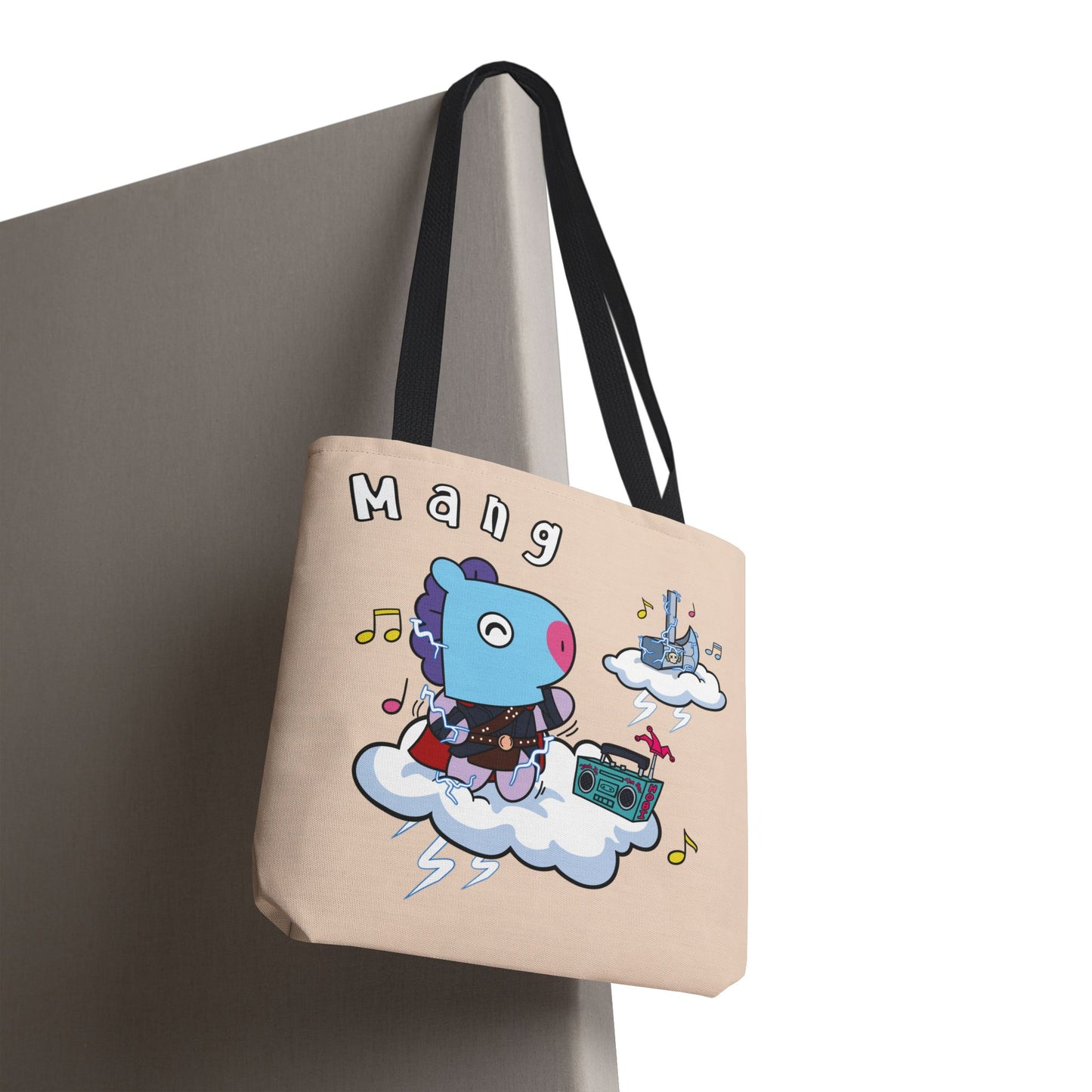 BT21 Mang Beige Tote Bag Single Design