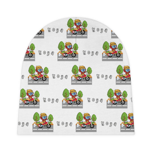 BT21 Koya White Baby Beanie Pattern