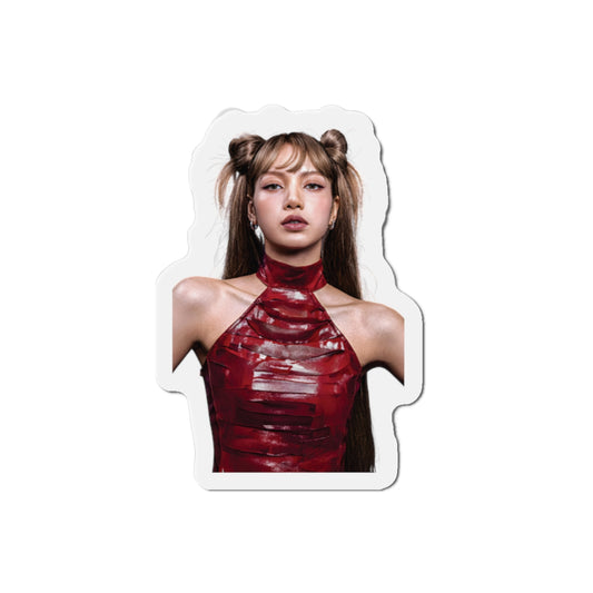 Lalisa Manoban Blackppink Gift for Lisa Fans Lillies Magnet Design 1