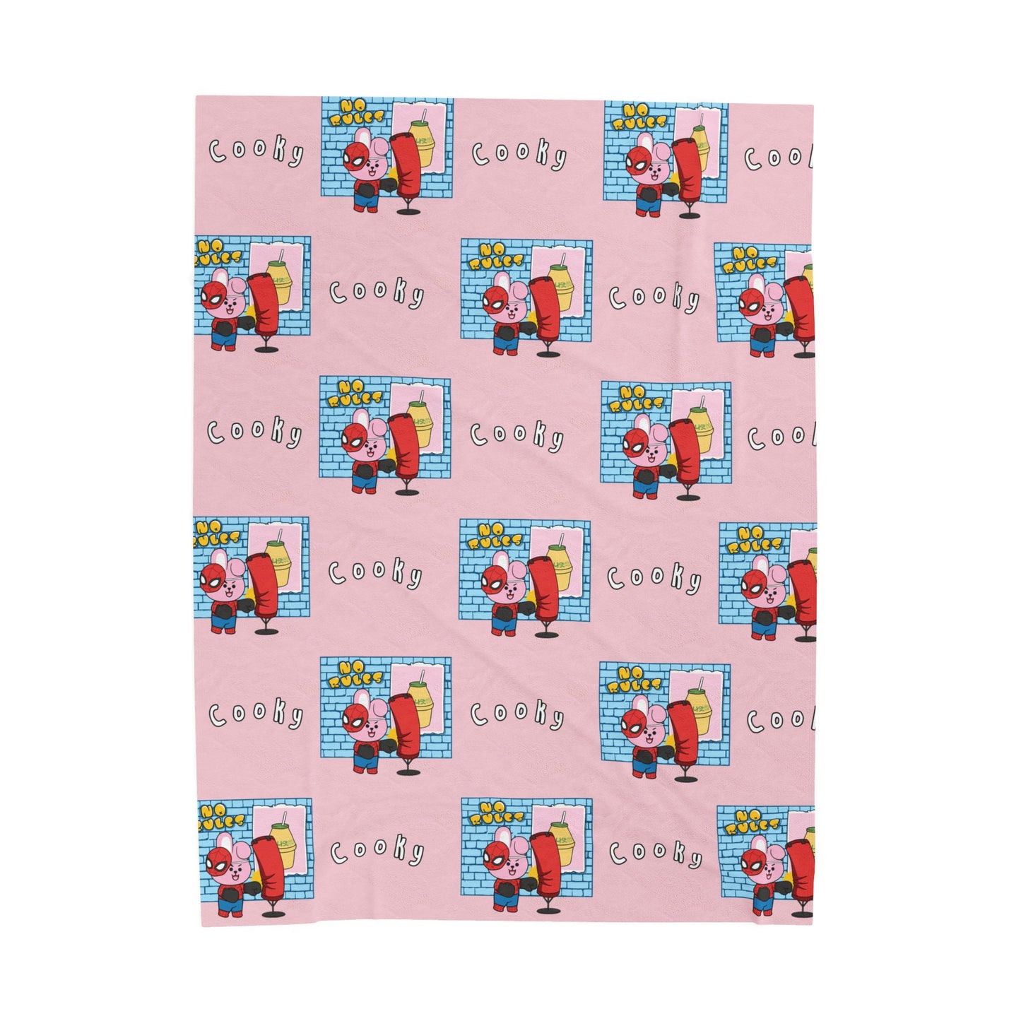 Pink Cooky Blanket - BT21 Pattern Design