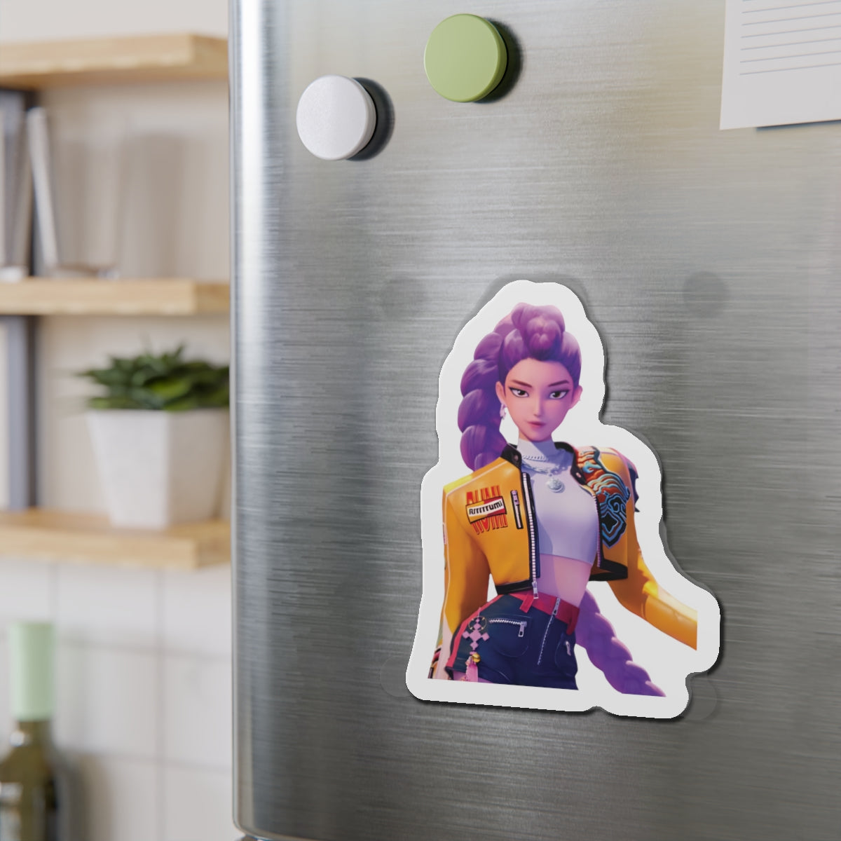 Kpop Demon Hunters Huntrix Rumi Posing Portrait Magnet