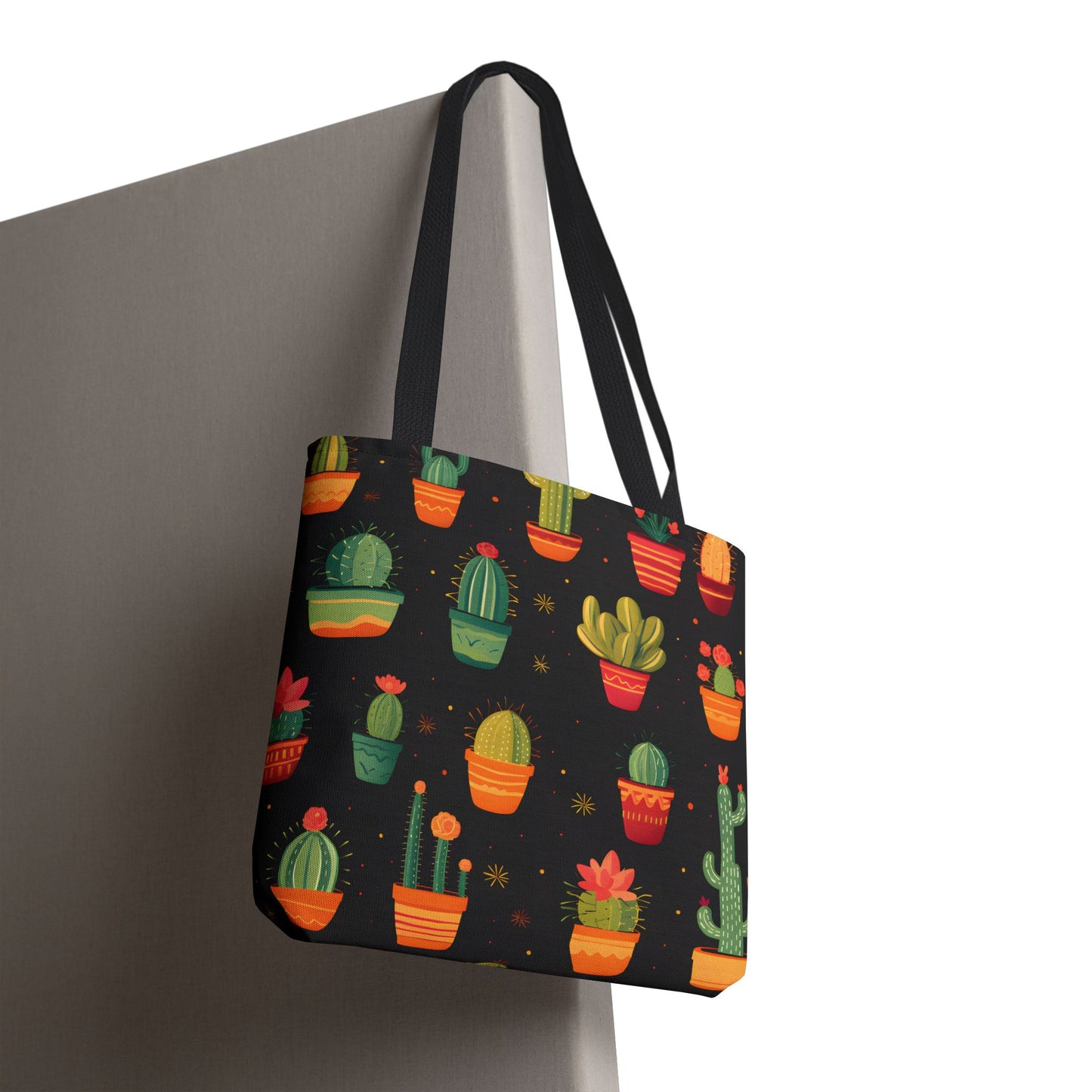 Cactus Pattern Tote Bag Design 1