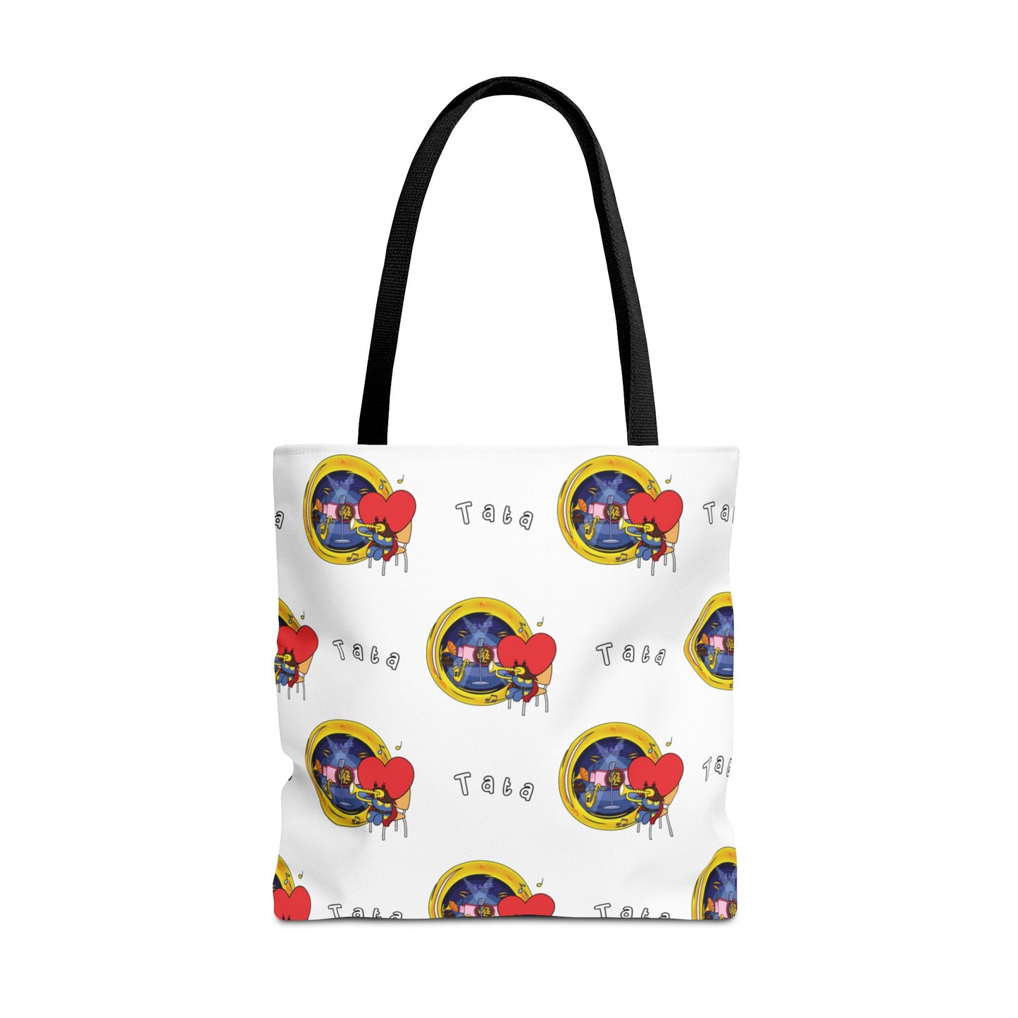 BT21 Tata White Tote Bag Pattern Design