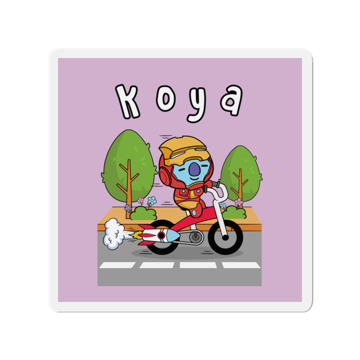 BT21 Koya Purple Magnet