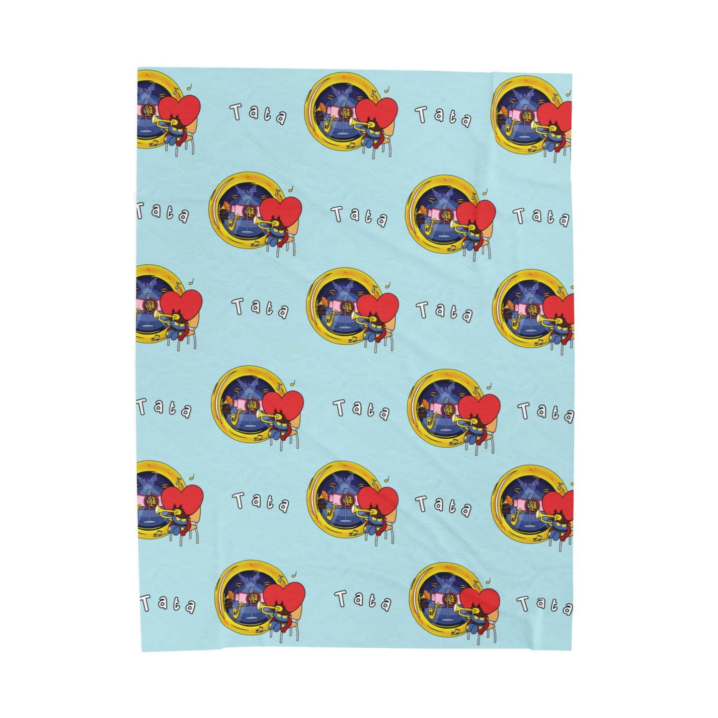 Blue Tata Blanket - BT21 Pattern Design