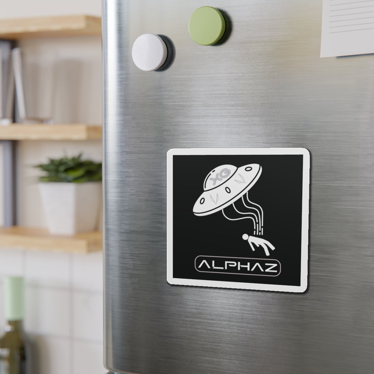 Black XG Alphaz Spaceship Magnet