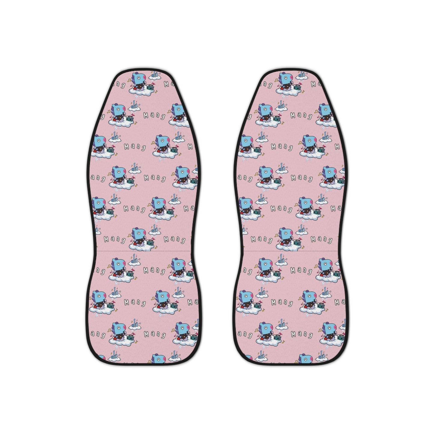 BT21 Mang Pink Car Seat Cover Pattern Design - Identical Set of 2