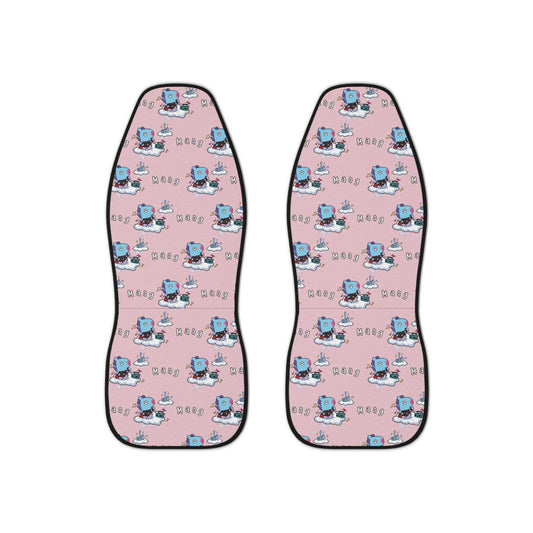BT21 Mang Pink Car Seat Cover Pattern Design - Identical Set of 2