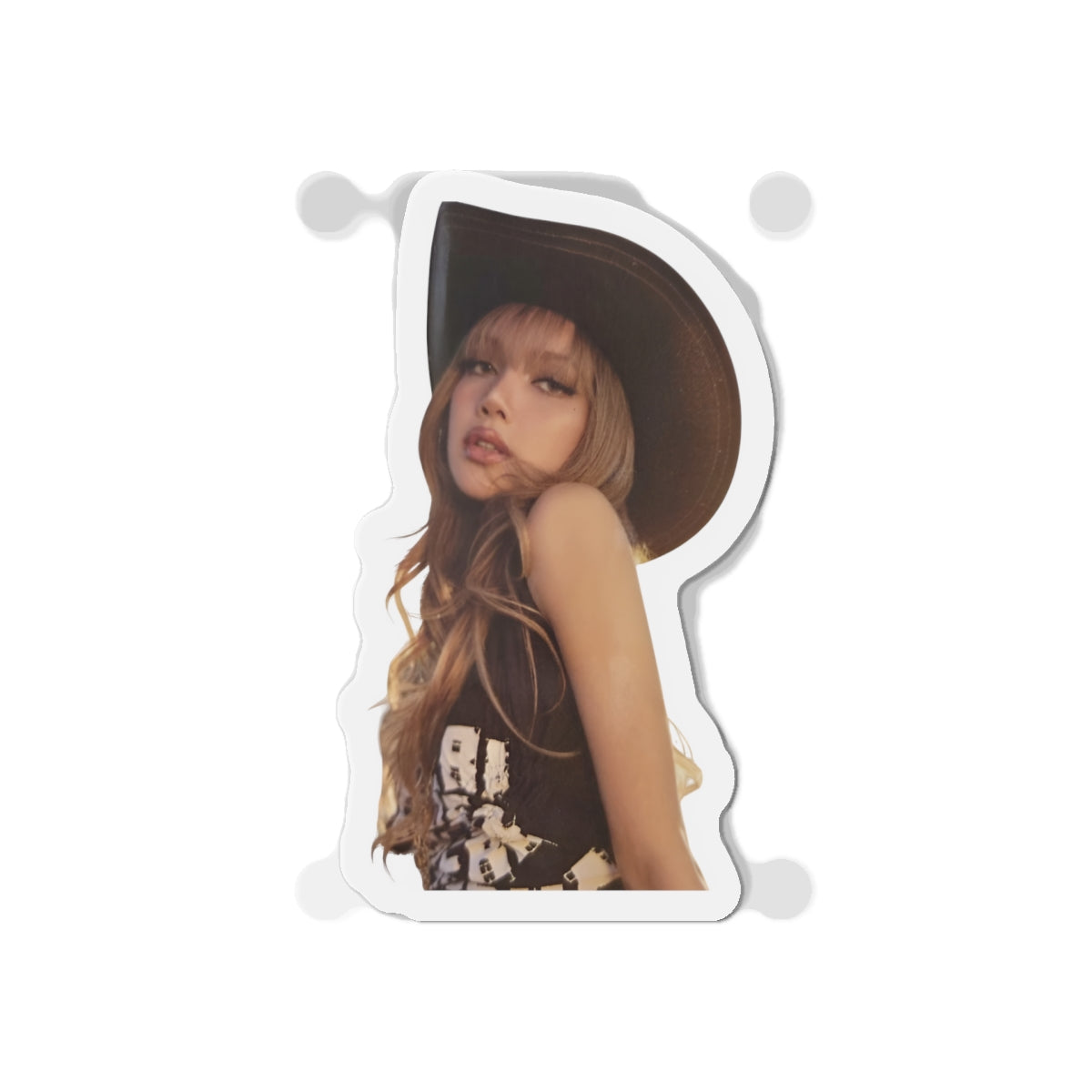 Lalisa Manoban Blackppink Gift for Lisa Fans Lillies Magnet Design 6