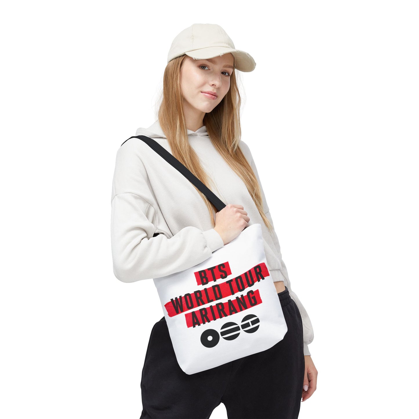 BTS Arirang 2026 World Tour Logo Design 3 White Tote Bag