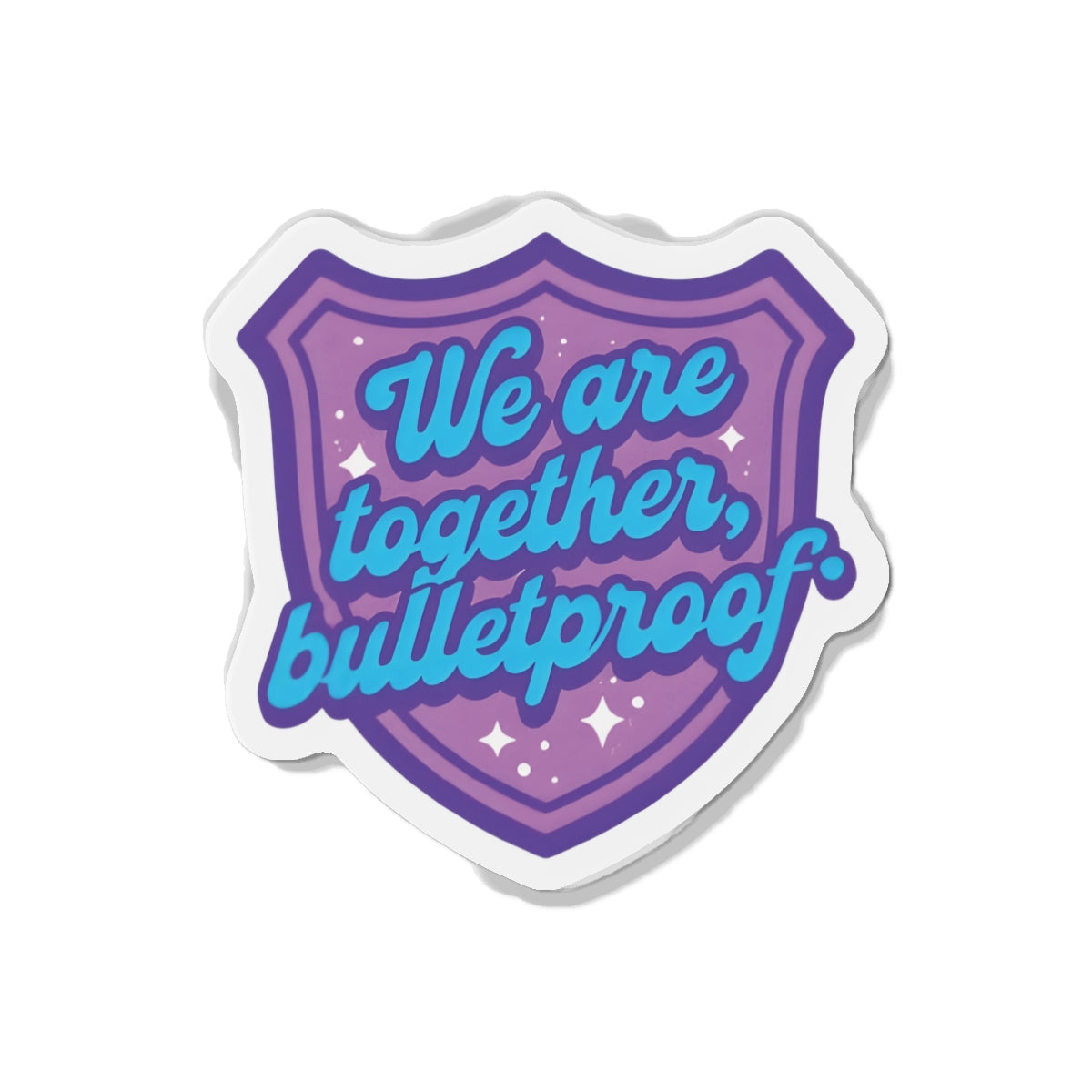 We Are Together Bulletproof Shield Magnet BTS Member Magnet