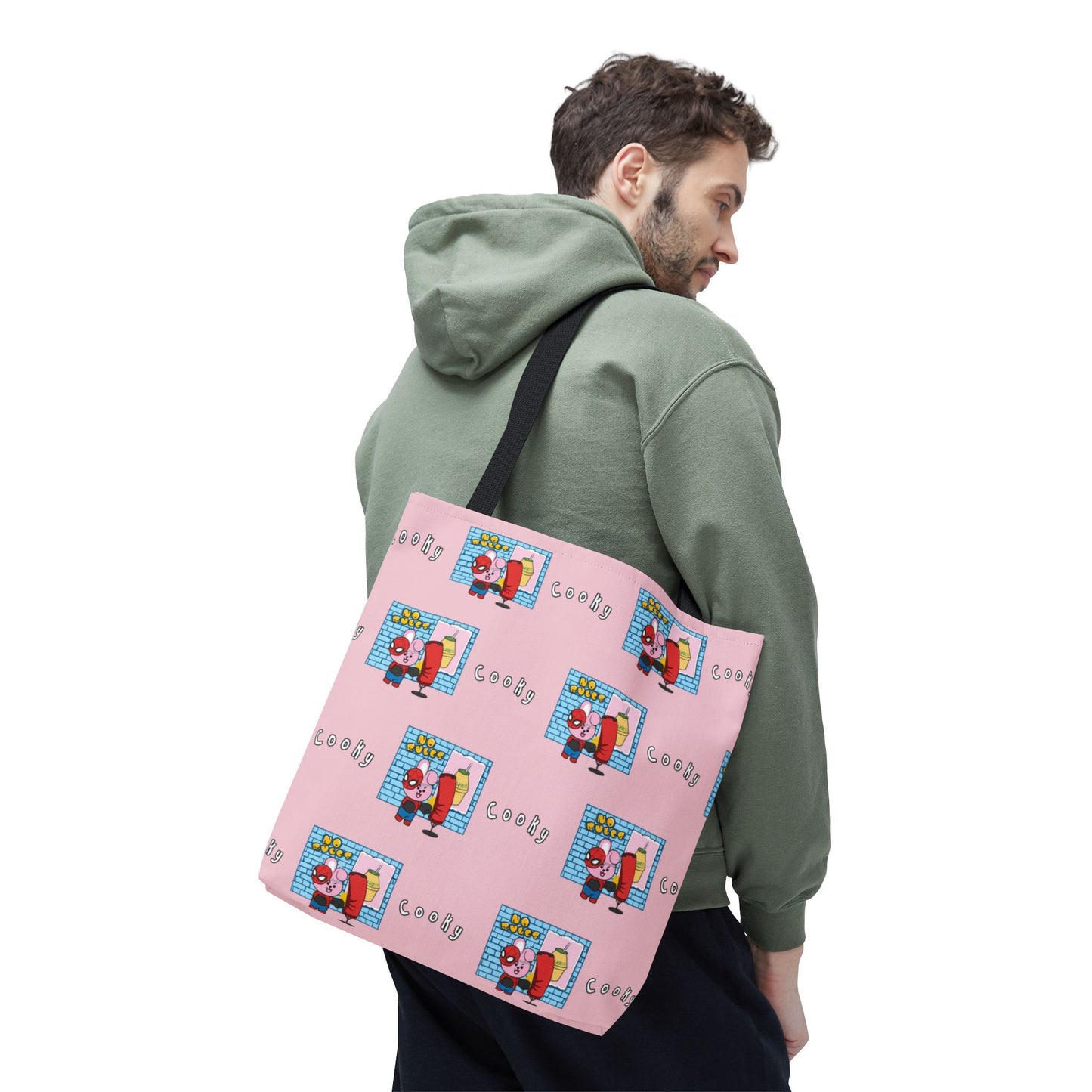 BT21 Cooky Pink Tote Bag Pattern Design