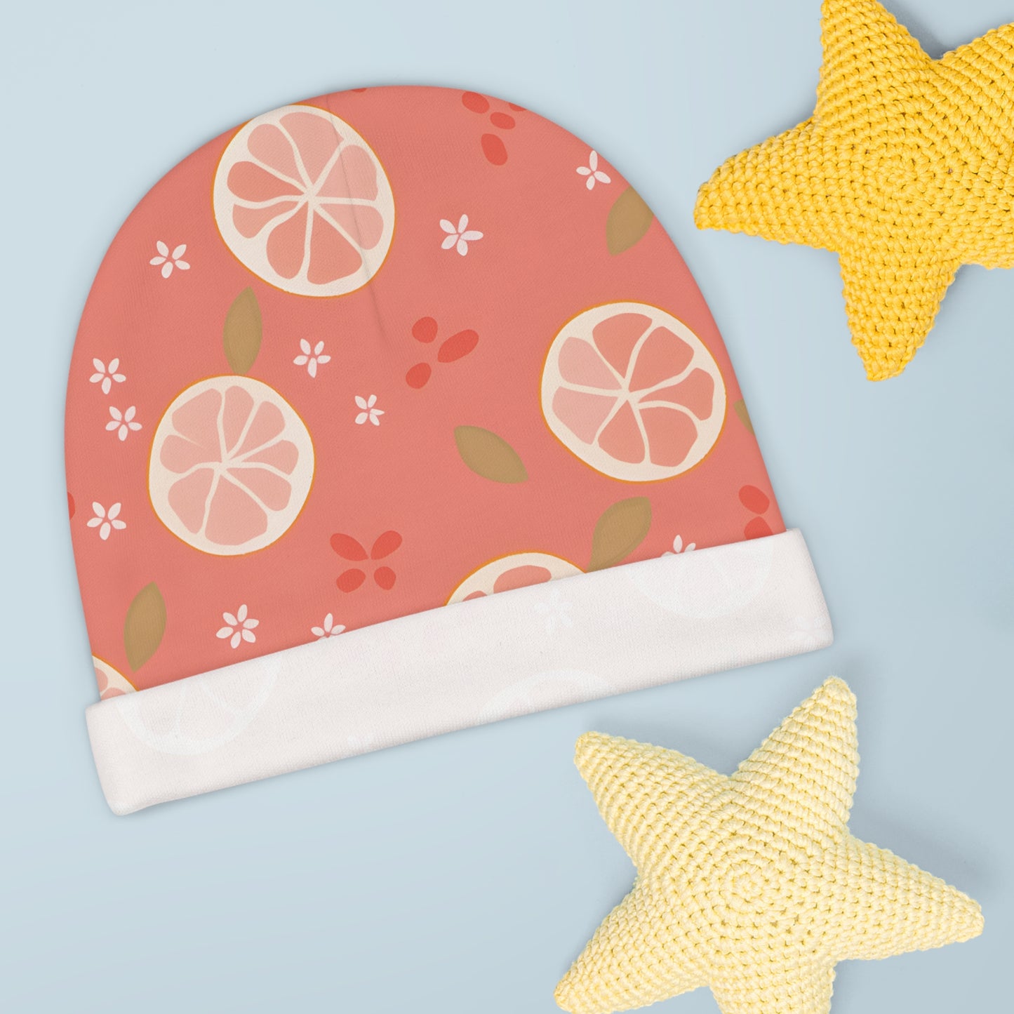 Newborn Baby Beanie Fruit Design