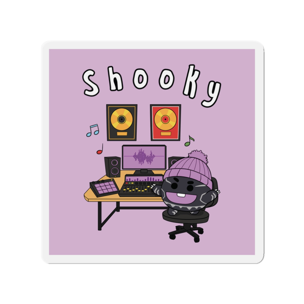 BT21 Shooky Purple Magnet