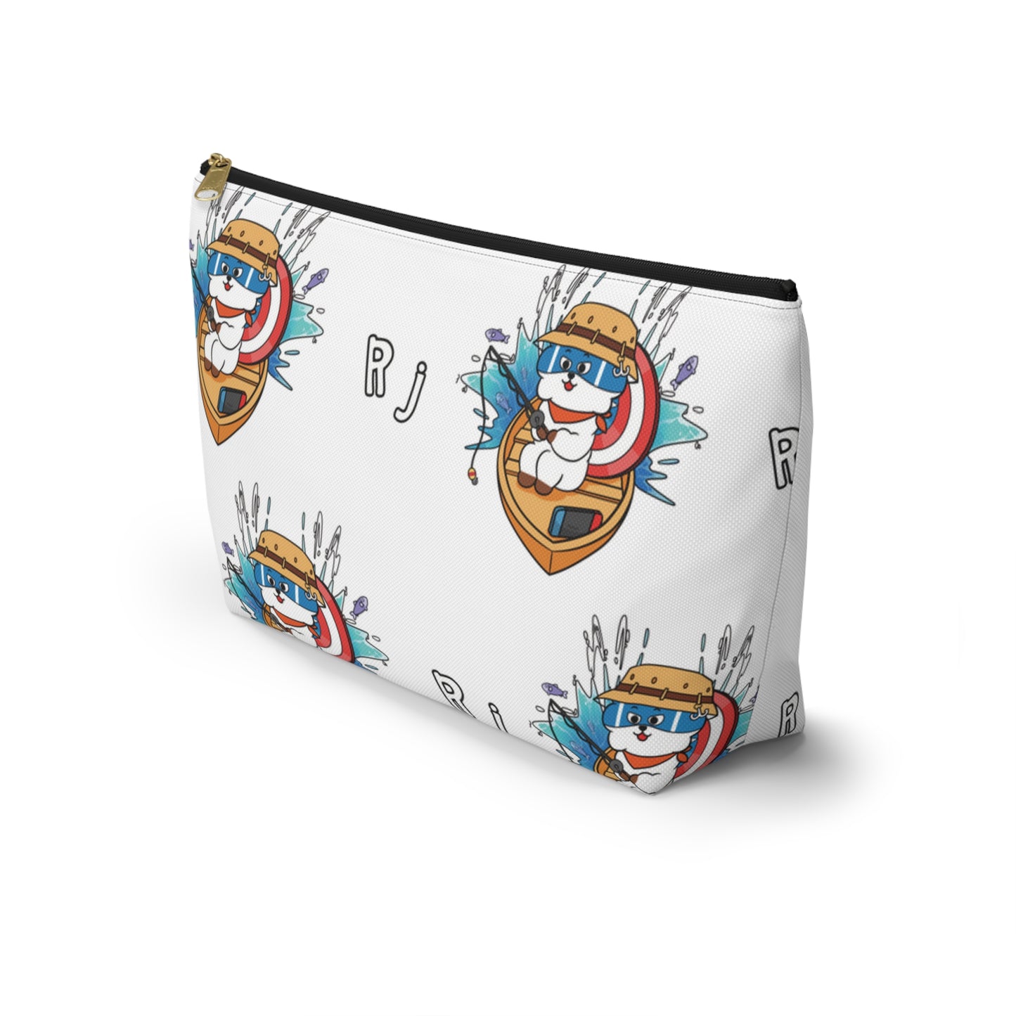 BT21 RJ White Pattern Travel Bag