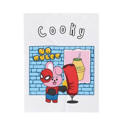 White Cooky Blanket - BT21 Single Design
