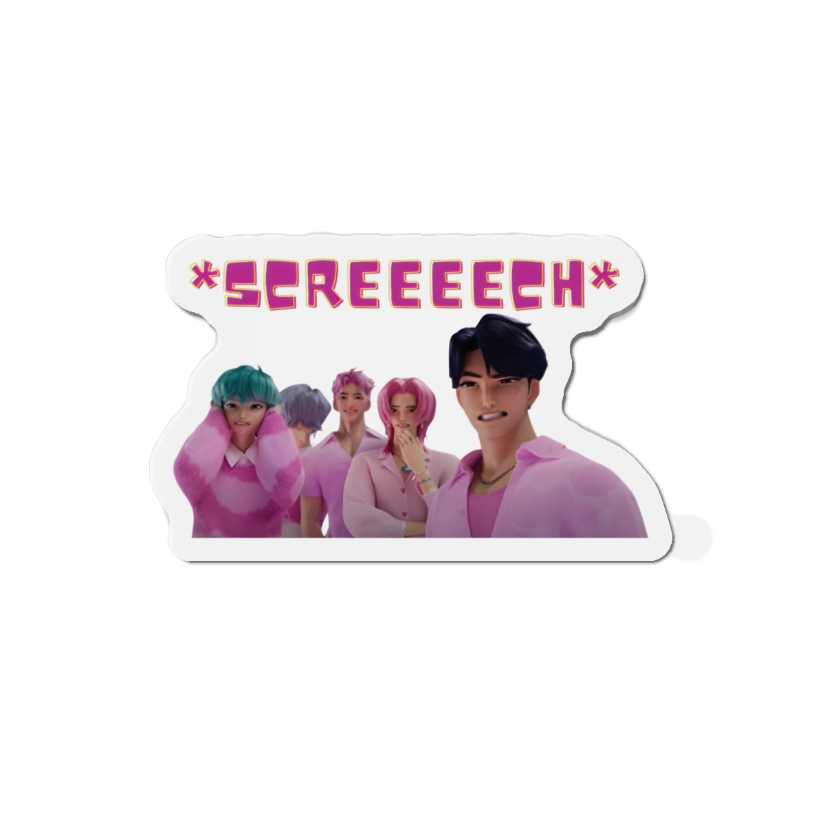 Kpop Demon Hunters Saja Boys Variety Show Screech Scene Magnet