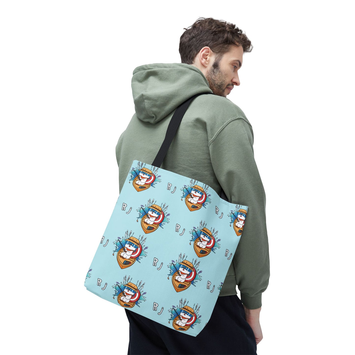 BT21 RJ Blue Tote Bag Pattern Design