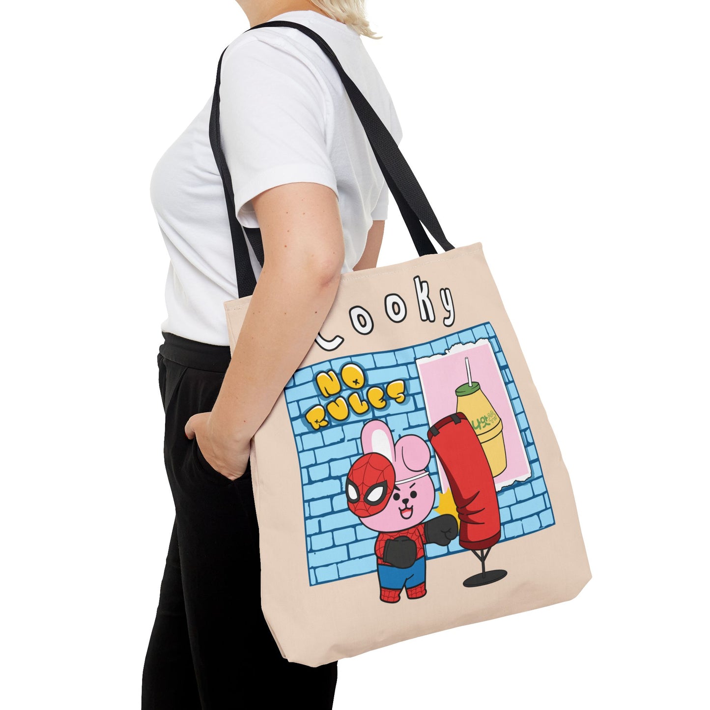 BT21 Cooky Beige Tote Bag Single Design