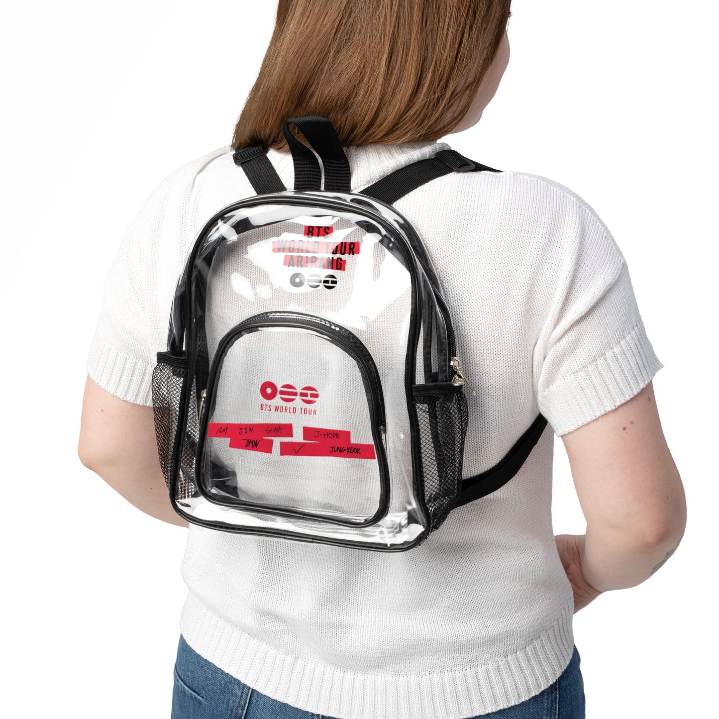 BTS Arirang World Tour Clear Concert Backpack (Fully Clear) — Stadium Approved