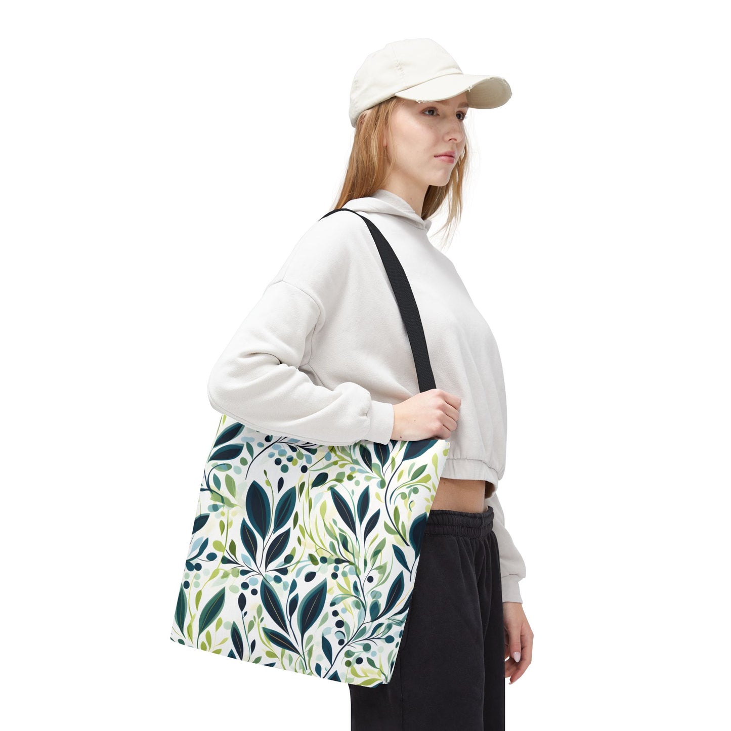 Plant Pattern Tote Bag Design 11