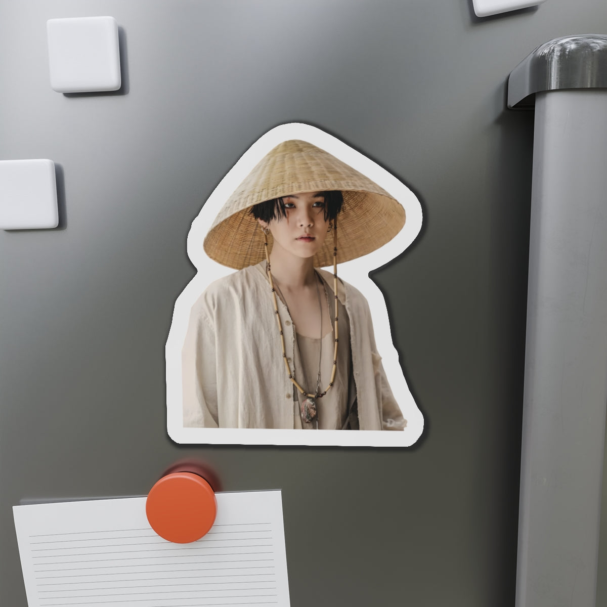 Yoongi August D D-Day Album Daechwita Satgat Woven Hat Magnet