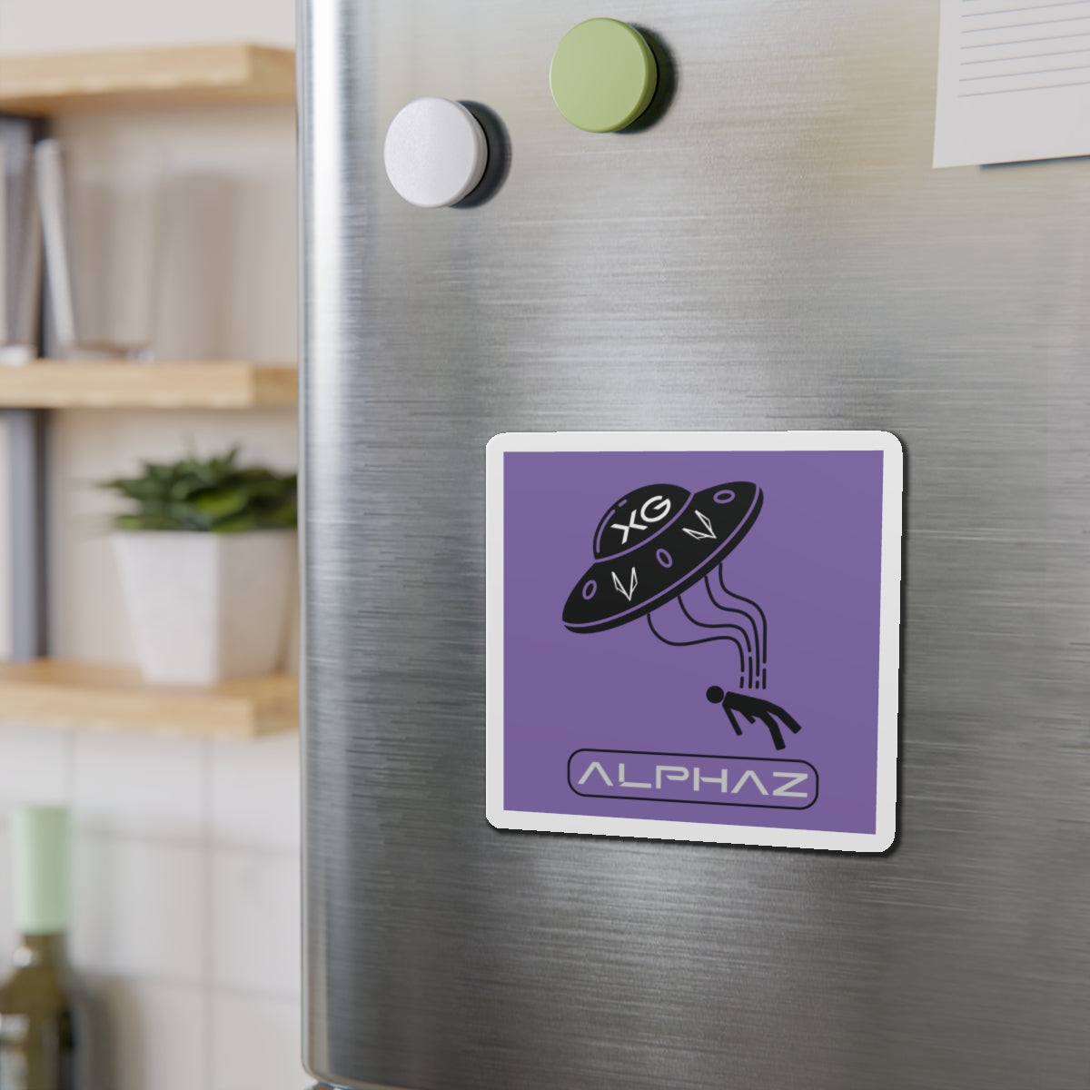 Purple XG Harvey Spaceship Magnet