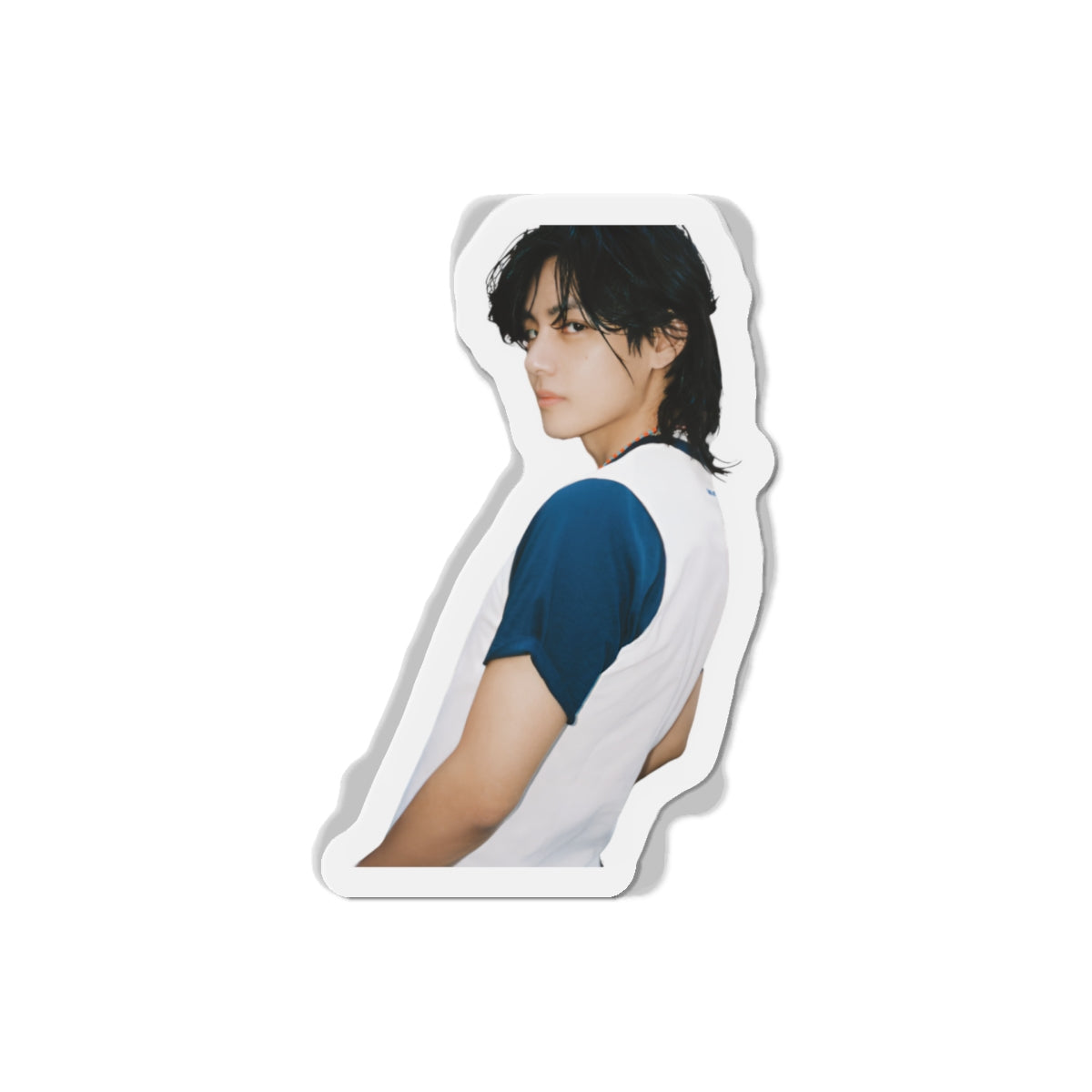 BTS Kim Taehyung Layover Album Photoshoot White Shirt Magnet