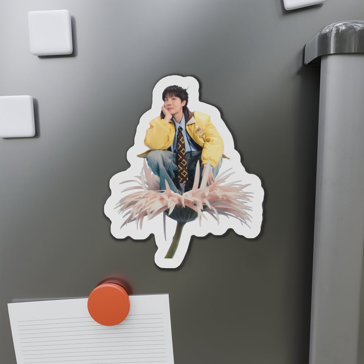 Jhope Sweet Dreams Sitting on a Flower Photoshoot Magnet