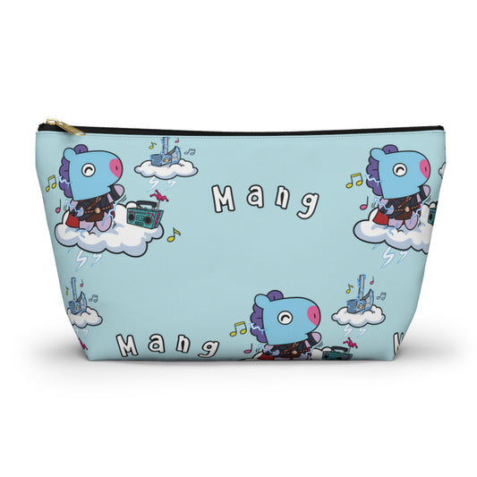 BT21 Mang Blue Pattern Travel Bag