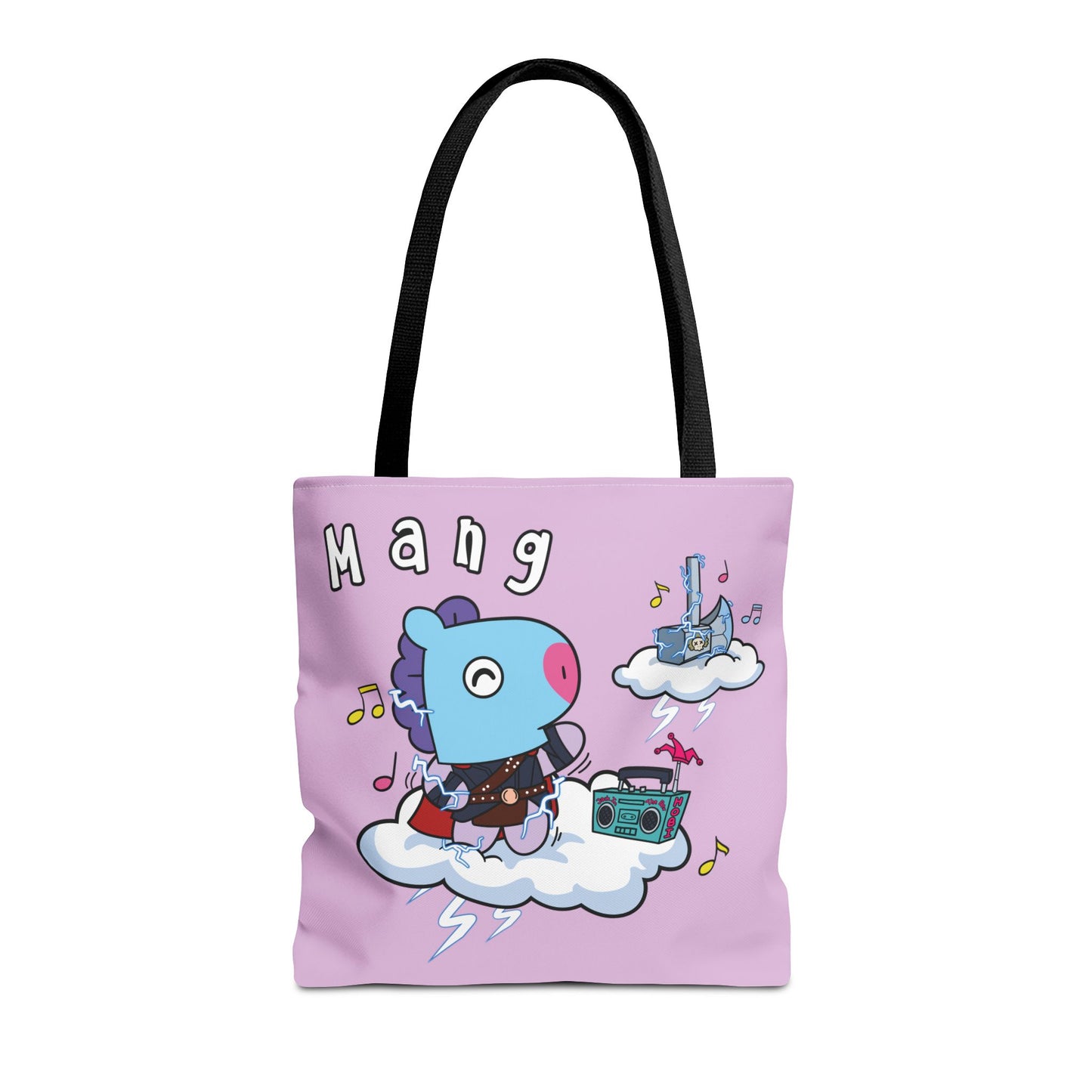 BT21 Mang Purple Tote Bag Single Design