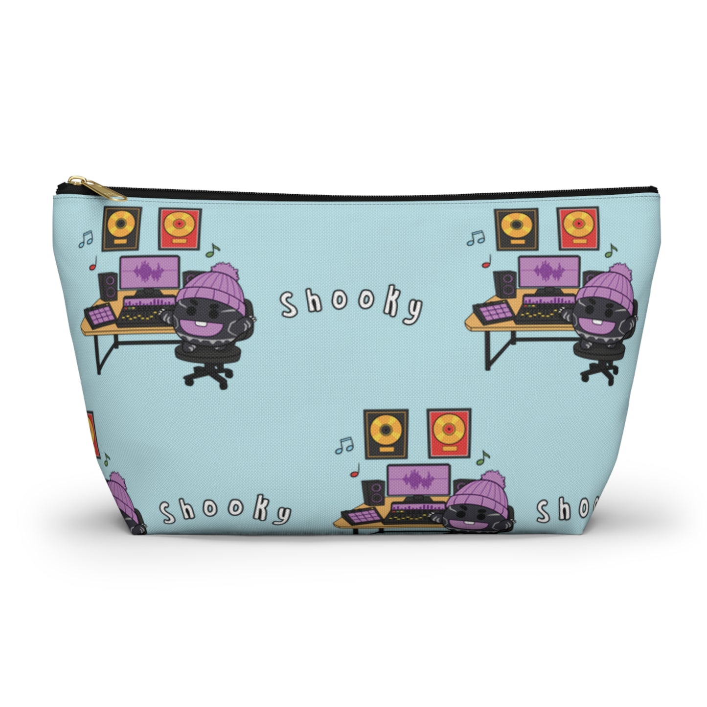 BT21 Shooky Blue Pattern Travel Bag