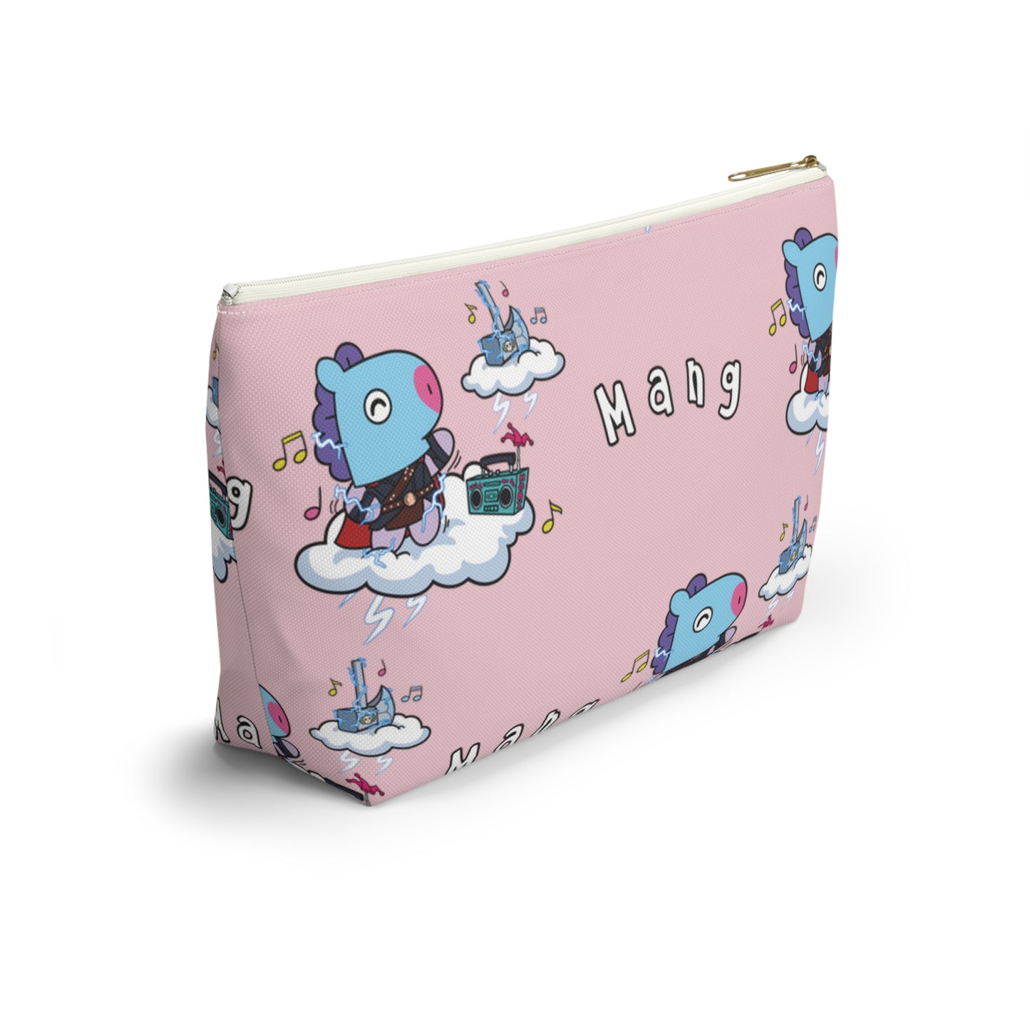 BT21 Mang Pink Pattern Travel Bag