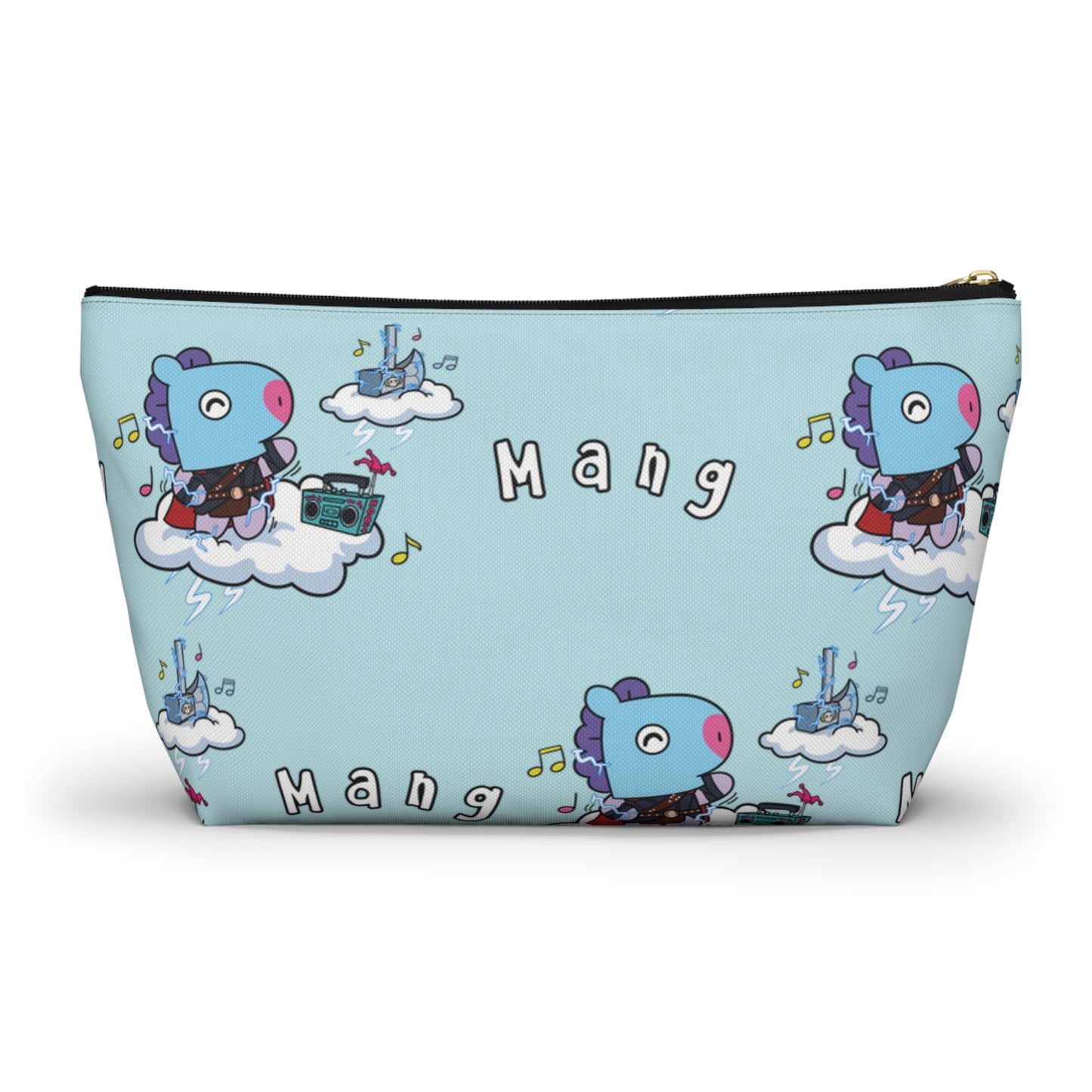 BT21 Mang Blue Pattern Travel Bag