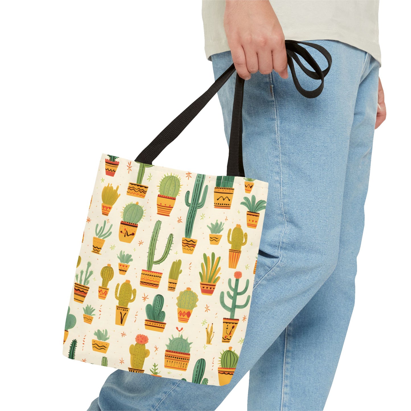 Cactus Pattern Tote Bag Design 10