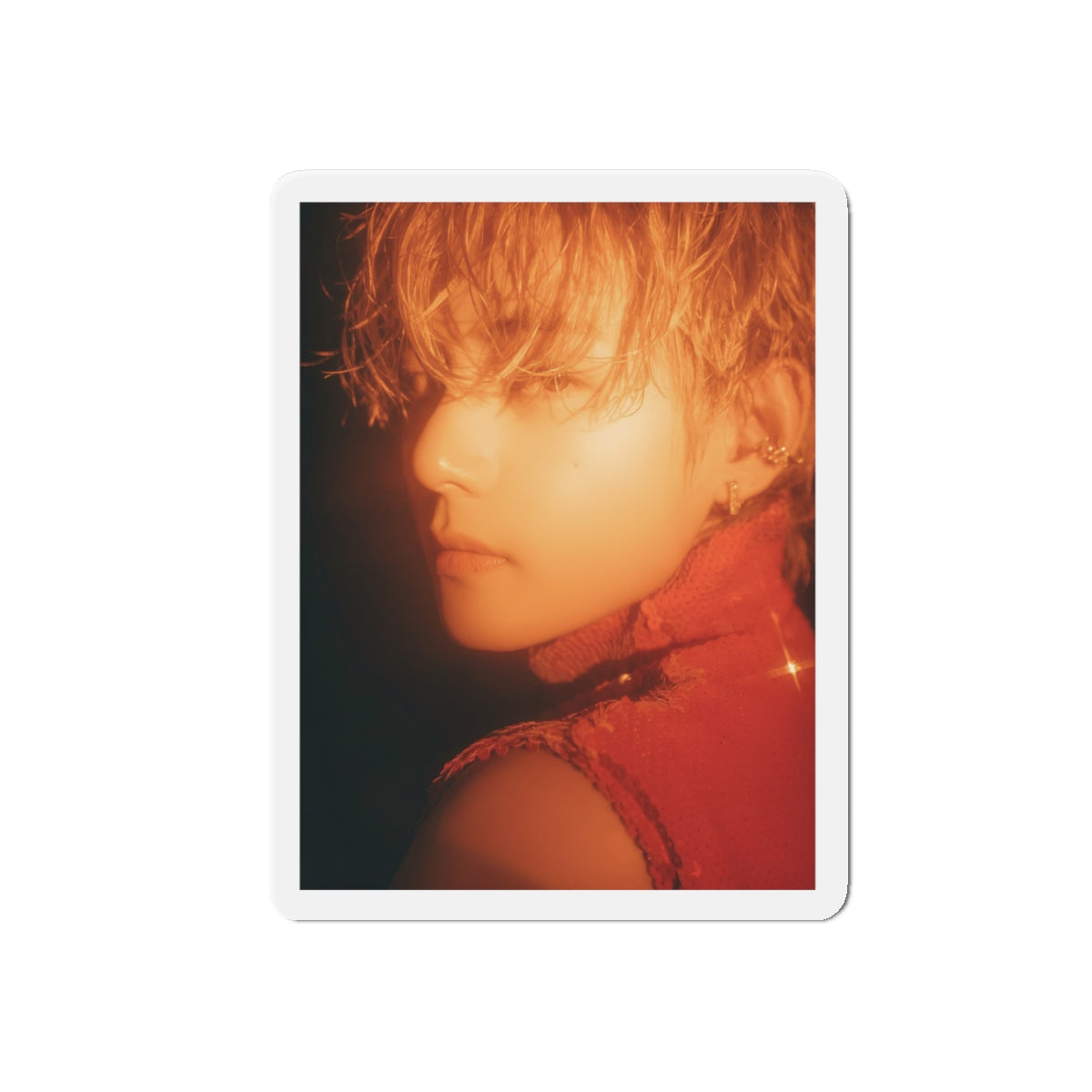 BTS Kim Taehyung Layover Album Photoshoot Red Outfit Magnet