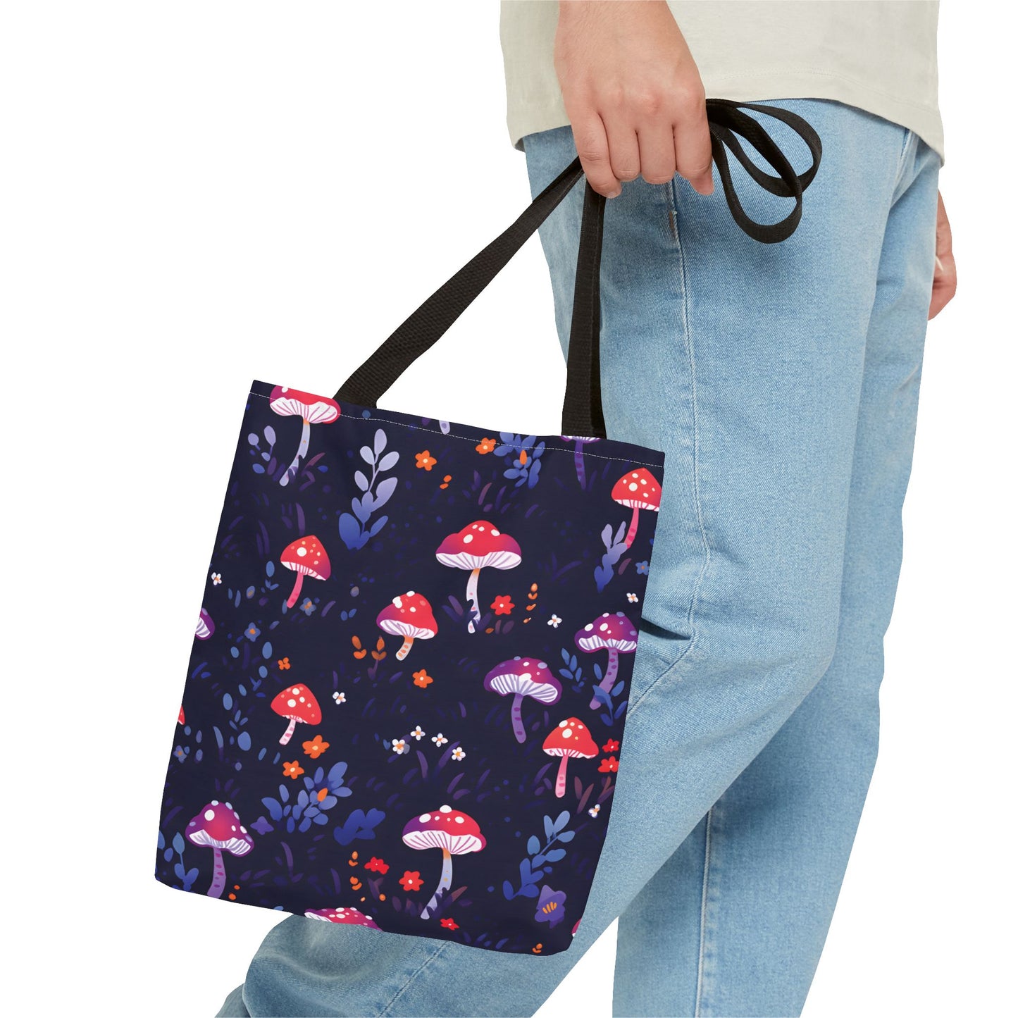 Mushroom Pattern Tote Bag Design 9