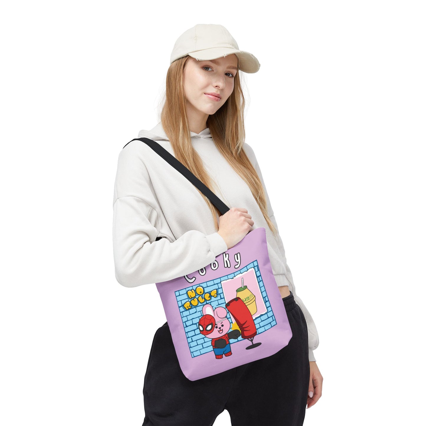 BT21 Cooky Purple Tote Bag Single Design