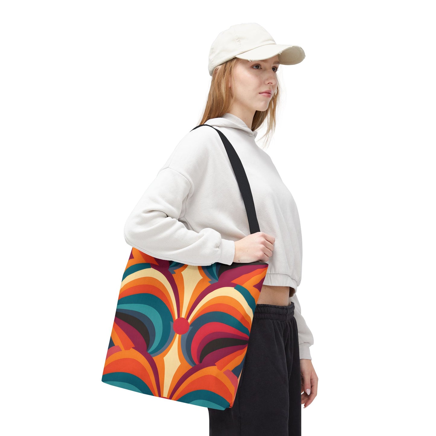 Retro Pattern Tote Bag Design 8