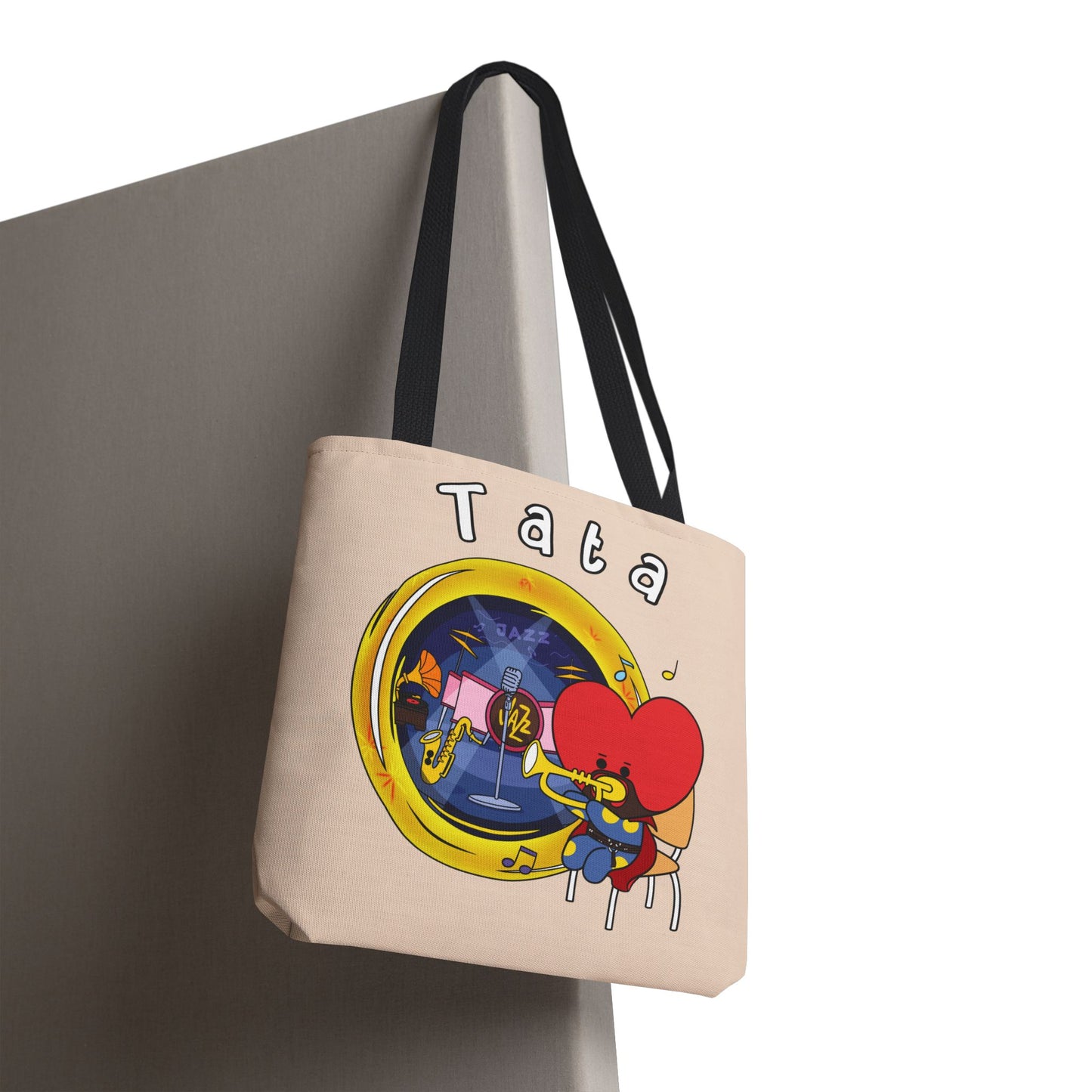BT21 Tata Beige Tote Bag Single Design