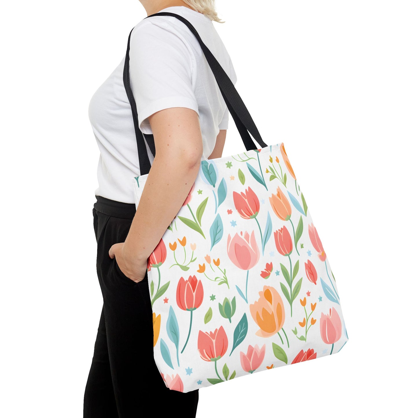 Tulips Pattern Tote Bag Design 6
