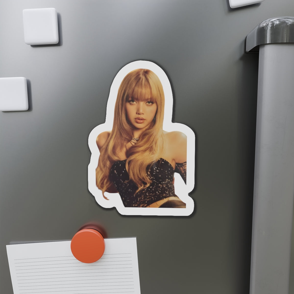 Lalisa Manoban Blackppink Gift for Lisa Fans Lillies Magnet Design 7
