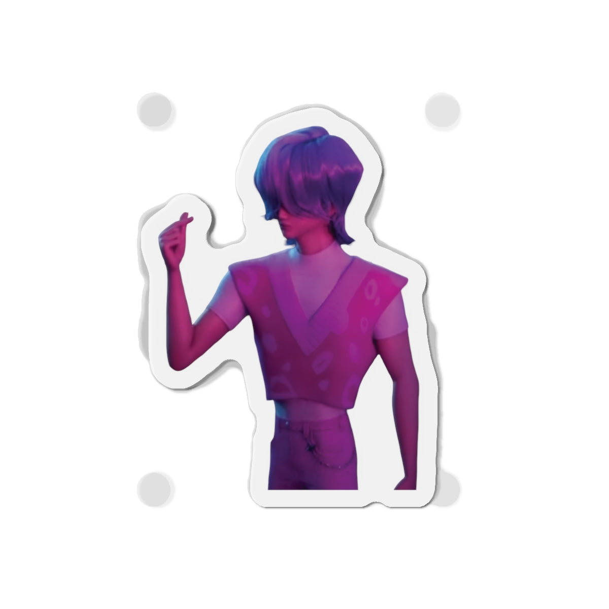 Kpop Demon Hunters Saja Boys Mystery Saja Finger Heart In Underworld Magnet