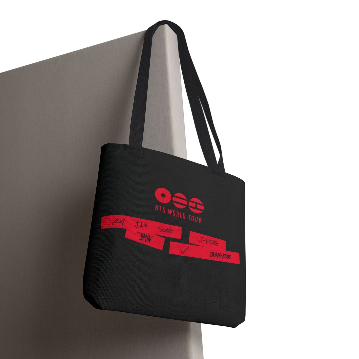 BTS Arirang 2026 World Tour Logo Design 2 Black Tote Bag