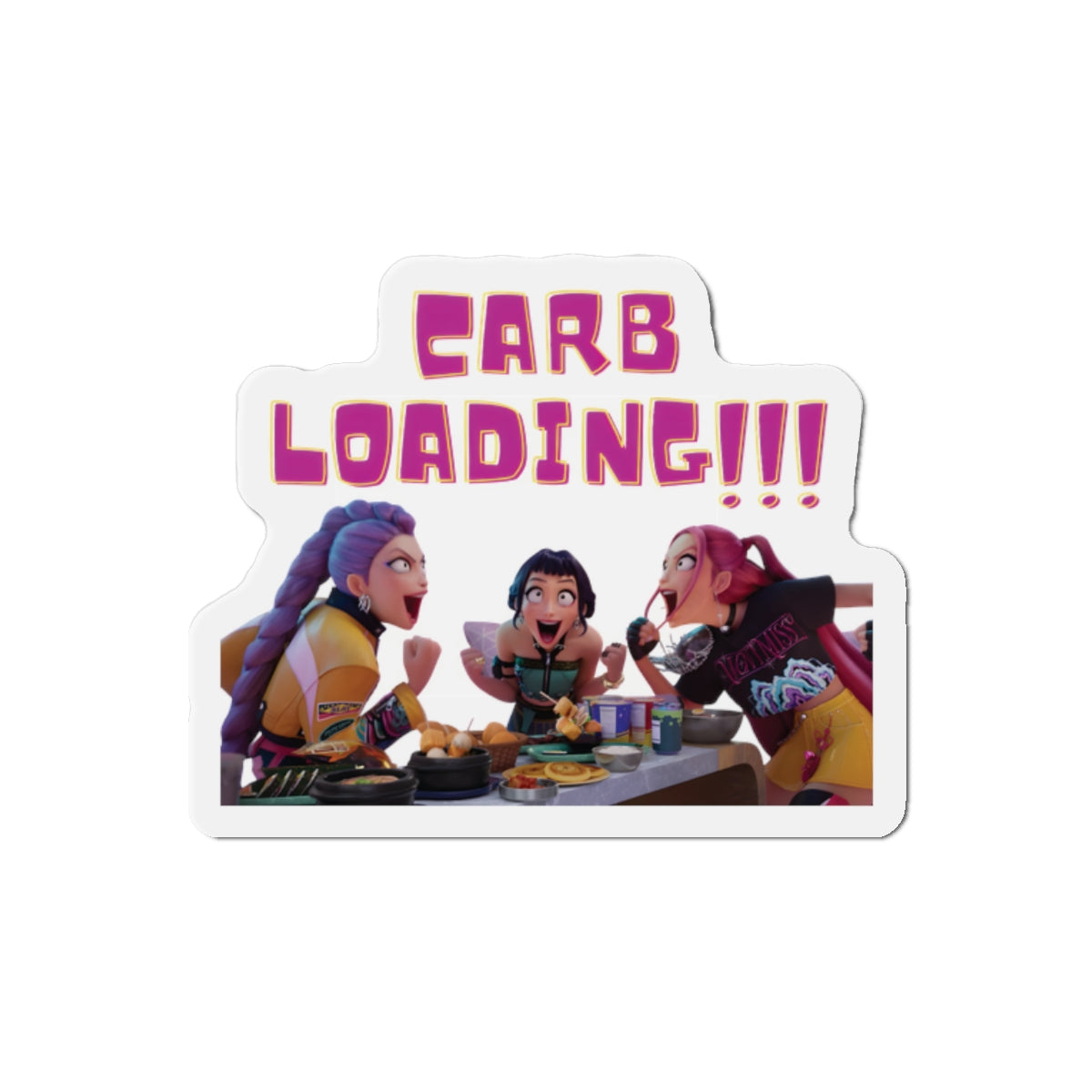 Kpop Demon Hunters Huntrix Rumi Mira Zoey Carb Loading Magnet